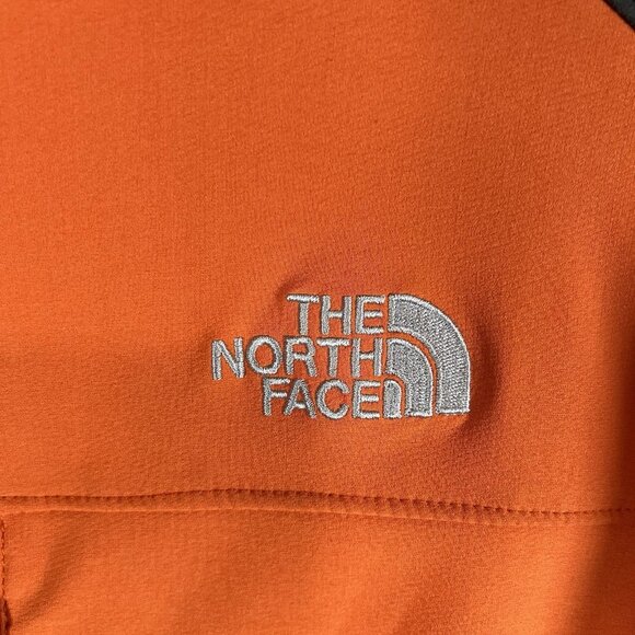 The North Face Softshell Full Zip Jacket Size medium Orange‎ Dark Grey Outdoor - Picture 4 of 11